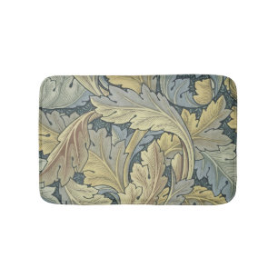 William Morris Acanthus Leaves Floral Art Nouveau Bath Mat