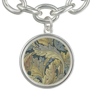 William Morris Acanthus Leaves Floral Art Nouveau Bracelet