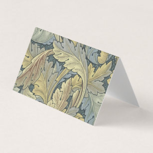 William Morris Acanthus Leaves Floral Art Nouveau Business Card