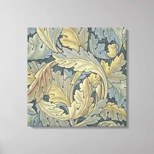 William Morris Acanthus Leaves Floral Art Nouveau Canvas Print