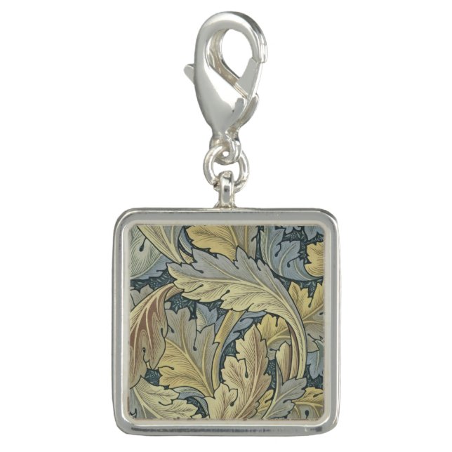 William Morris Acanthus Leaves Floral Art Nouveau Charm (Front)