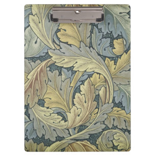 William Morris Acanthus Leaves Floral Art Nouveau Clipboard