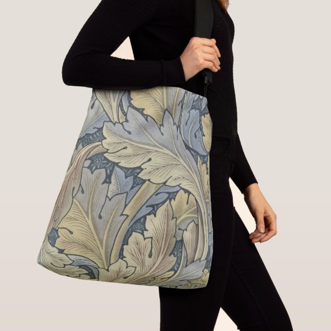 William Morris Acanthus Leaves Floral Art Nouveau Crossbody Bag (Close Up)