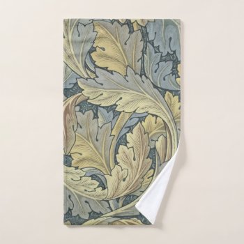 William Morris Acanthus Leaves Floral Art Nouveau Hand Towel by artfoxx at Zazzle