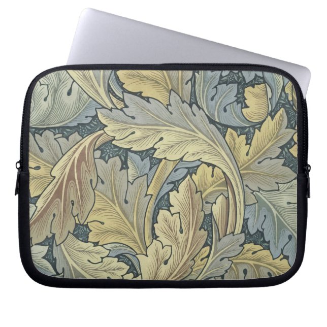 William Morris Acanthus Leaves Floral Art Nouveau Laptop Sleeve (Front)