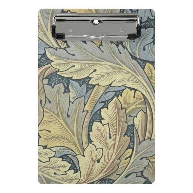 William Morris Acanthus Leaves Floral Art Nouveau Mini Clipboard (Front)