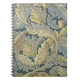 William Morris Acanthus Leaves Floral Art Nouveau Notebook