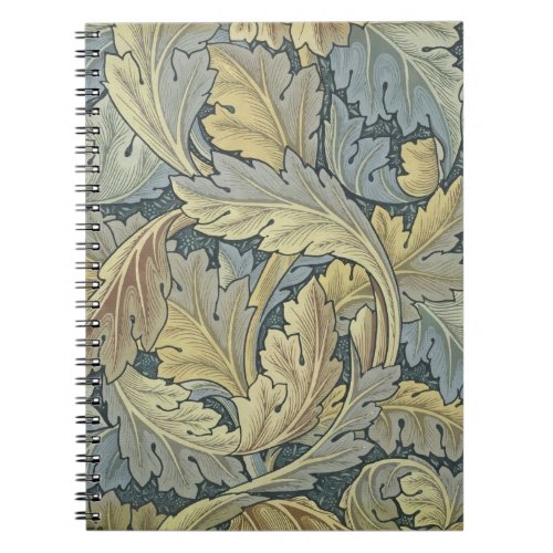 William Morris Acanthus Leaves Floral Art Nouveau Notebook
