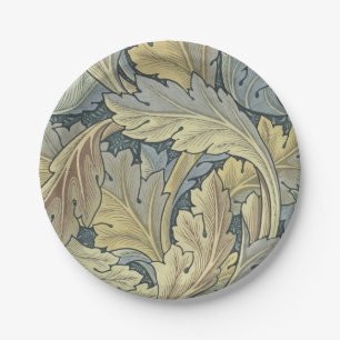 William Morris Acanthus Leaves Floral Art Nouveau Paper Plates