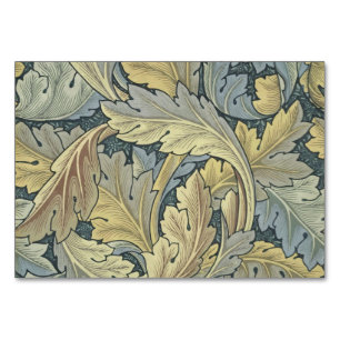 William Morris Acanthus Leaves Floral Art Nouveau Table Number