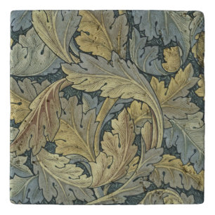 William Morris Acanthus Leaves Floral Art Nouveau Trivet