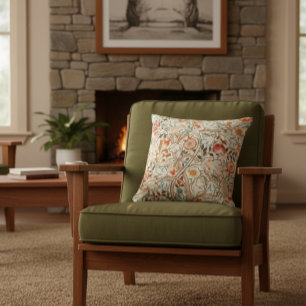 William Morris Acanthus Mission Style Accent  Throw Pillow