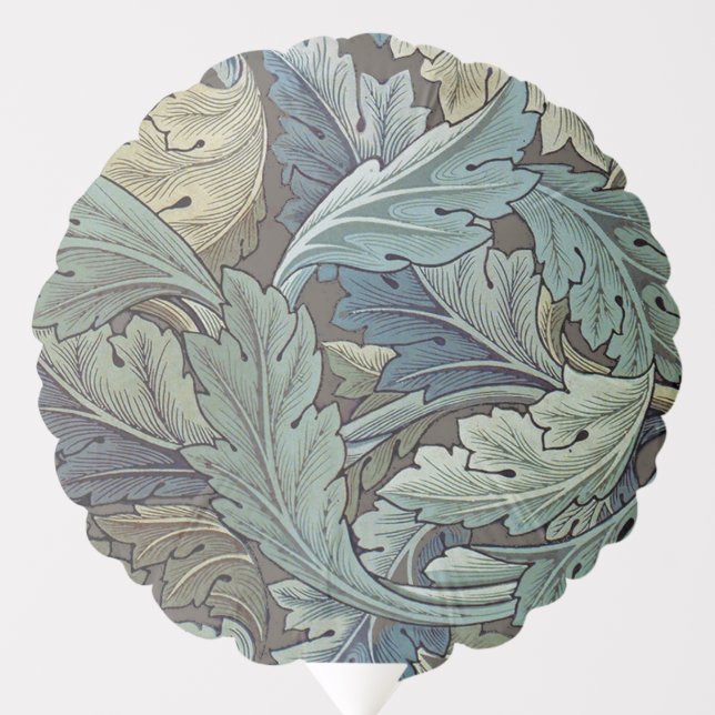 William Morris Acanthus Sage Flower Floral Botanic Balloon (Front)