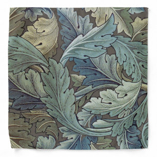 William Morris Acanthus Sage Flower Floral Botanic Bandana
