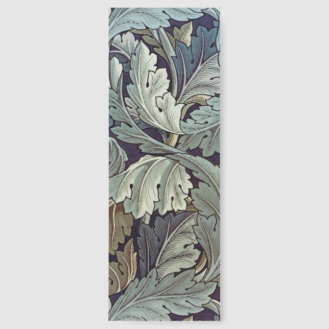 William Morris Acanthus Sage Flower Floral Botanic Bookmarks (Front)