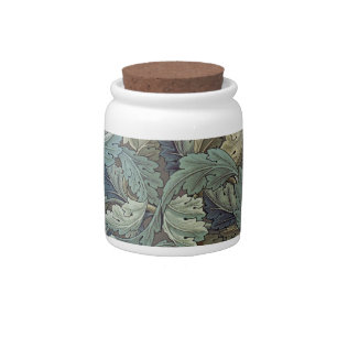 William Morris Acanthus Sage Flower Floral Botanic Candy Jar
