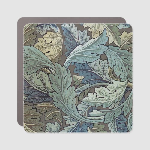 William Morris Acanthus Sage Flower Floral Botanic Car Magnet