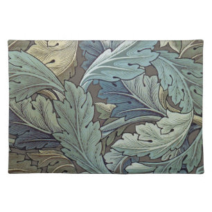 William Morris Acanthus Sage Flower Floral Botanic Cloth Placemat