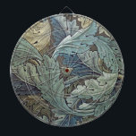 William Morris Acanthus Sage Flower Floral Botanic Dart Board<br><div class="desc">This elegant old world rich flower art design is based on the William Morris Acanthus pattern,  a classic blue green wallpaper design from 1875 created by William Morris for his line of English flower wallpaper.</div>