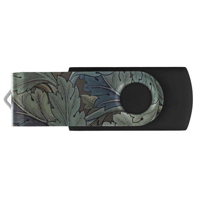 William Morris Acanthus Sage Flower Floral Botanic Flash Drive (Back)