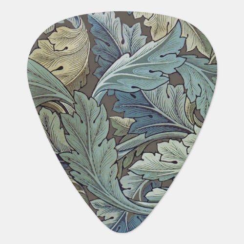 William Morris Acanthus Sage Flower Floral Botanic Guitar Pick