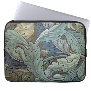 William Morris Acanthus Sage Flower Floral Botanic Laptop Sleeve