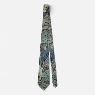 William Morris Acanthus Sage Flower Floral Botanic Neck Tie