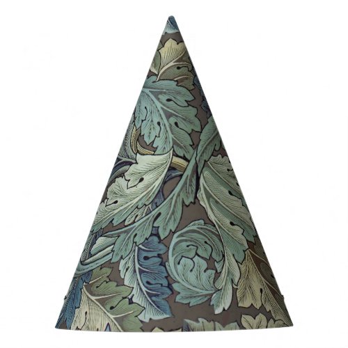 William Morris Acanthus Sage Flower Floral Botanic Party Hat