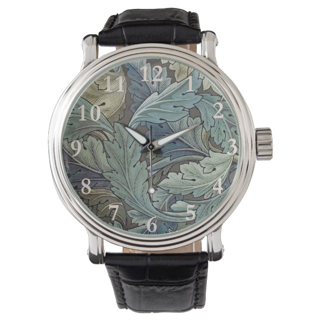 William Morris Acanthus Sage Flower Floral Botanic Watch (Front)