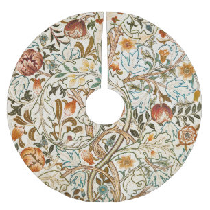 William Morris Acanthus Vintage Floral Art Brushed Polyester Tree Skirt