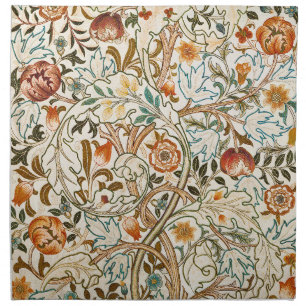 William Morris Acanthus Vintage Floral Art Cloth Napkin