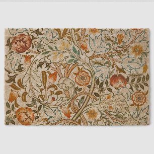 William Morris Acanthus Vintage Floral Art Fiber Doormat