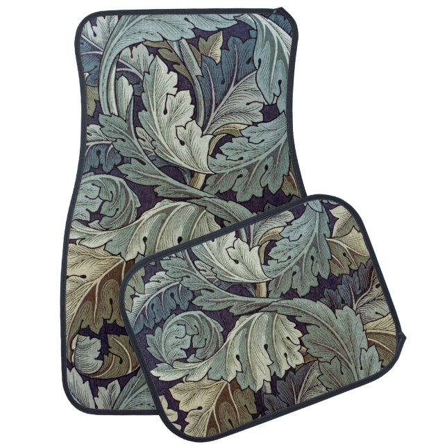 William Morris Acanthus Wallpaper Leaves Car Mat (Set)