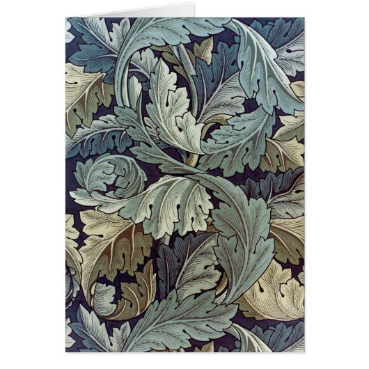 William Morris Acanthus Wallpaper Leaves Cards (Front)