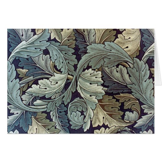 William Morris Acanthus Wallpaper Leaves Cards (Front Horizontal)
