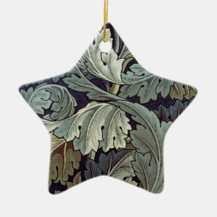 William Morris Acanthus Wallpaper Leaves Ceramic Ornament