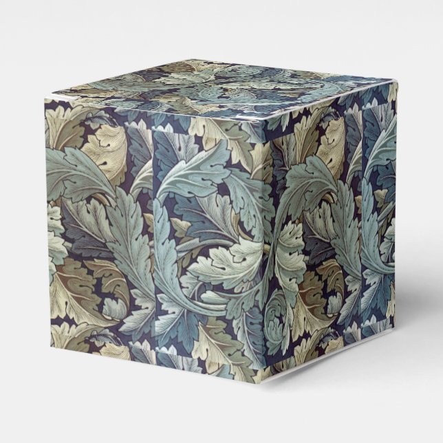 William Morris Acanthus Wallpaper Leaves Favor Boxes (Front Side)