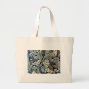 William Morris Acanthus Wallpaper Leaves Large Tote Bag