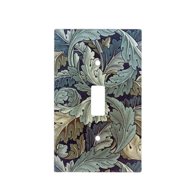 William Morris Acanthus Wallpaper Leaves Light Switch Cover (Front)