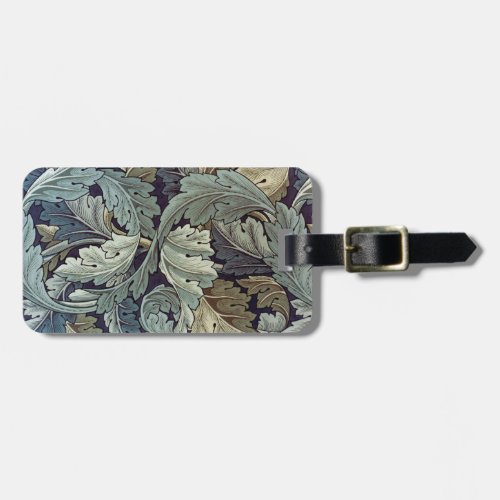 William Morris Acanthus Wallpaper Leaves Luggage Tag