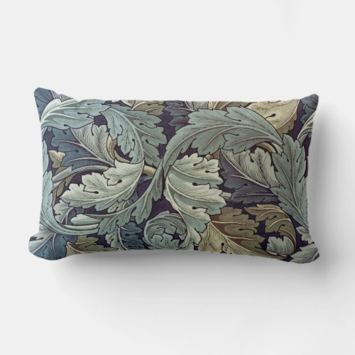 William Morris Acanthus Wallpaper Leaves Lumbar Pillow