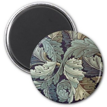 William Morris Acanthus Wallpaper Leaves Magnet by antiqueart at Zazzle