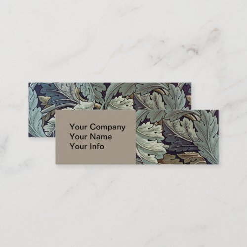 William Morris Acanthus Wallpaper Leaves Mini Business Card