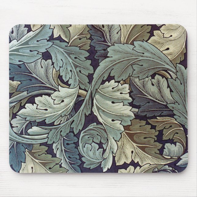William Morris Acanthus Wallpaper Leaves Mouse Pad (Front)