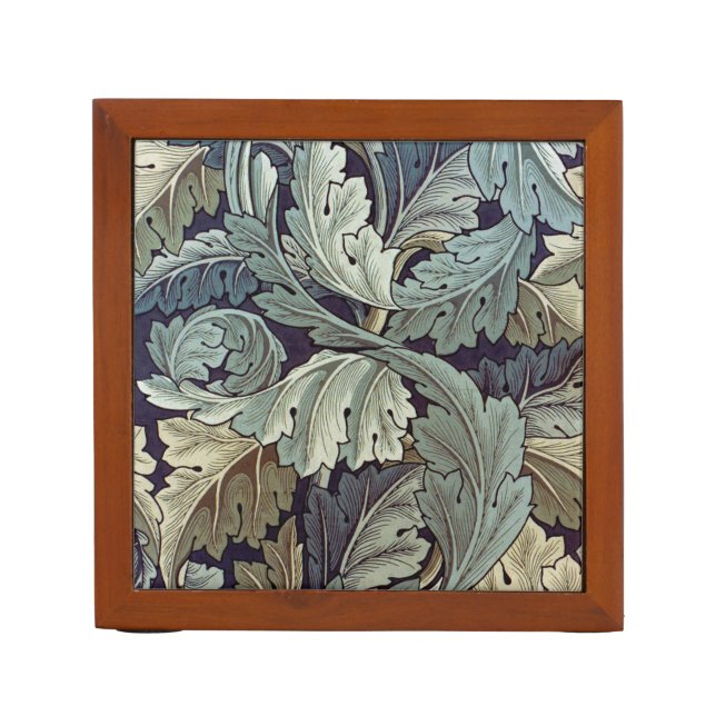 William Morris Acanthus Wallpaper Leaves Pencil Holder (Front)