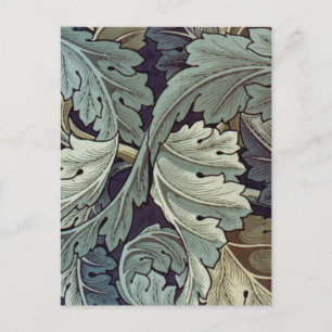William Morris Acanthus Wallpaper Leaves Postcard