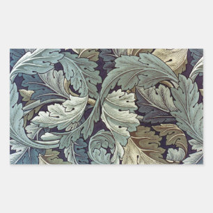 William Morris Acanthus Wallpaper Leaves Rectangular Sticker