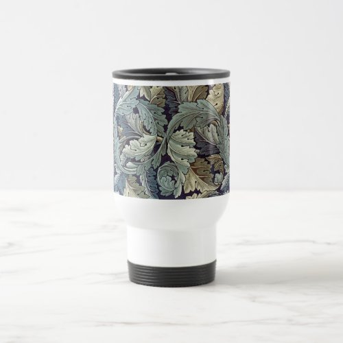 William Morris Acanthus Wallpaper Leaves Travel Mug