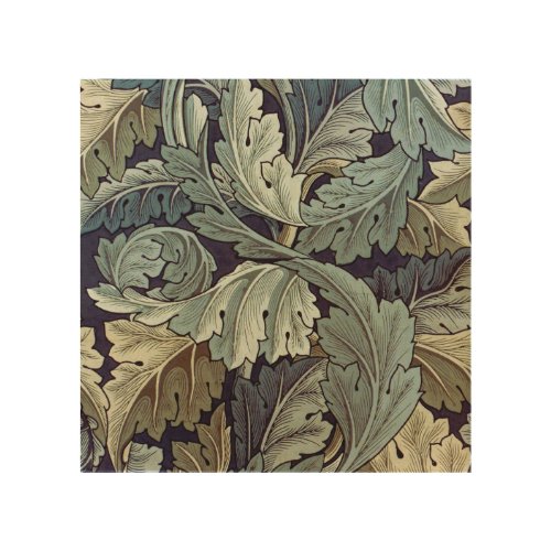 William Morris Acanthus Wallpaper Leaves Wood Wall Decor