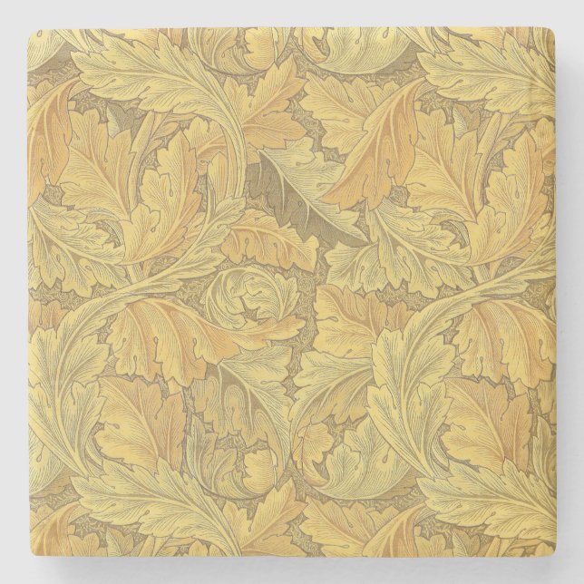 William Morris Acanthus Wallpaper Stone Coaster (Front)
